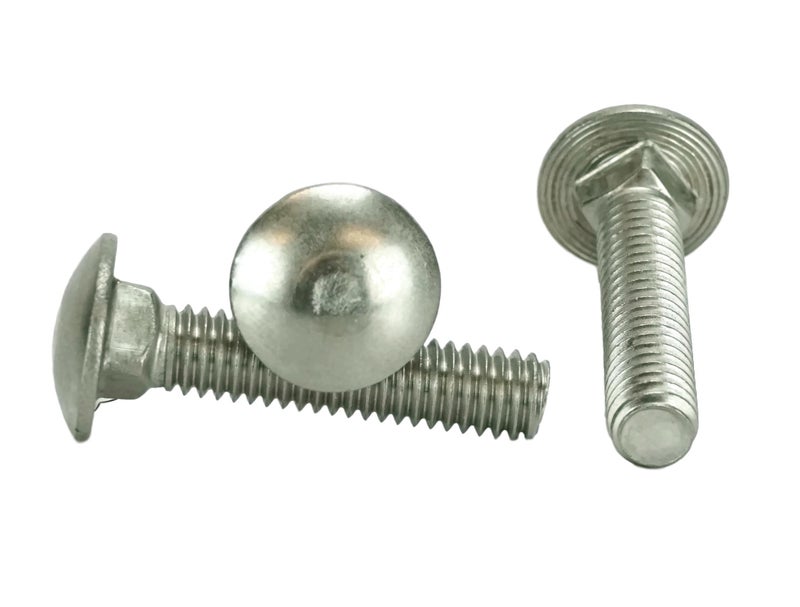 Chenango Supply Stainless 5/16-18 x 1-1/2inches Carriage Bolt (1inches to 5inches Lengths Available in Listing), 18-8 Stainless Steel,25 Pieces (5/16-18x1-1/2) - Image 1